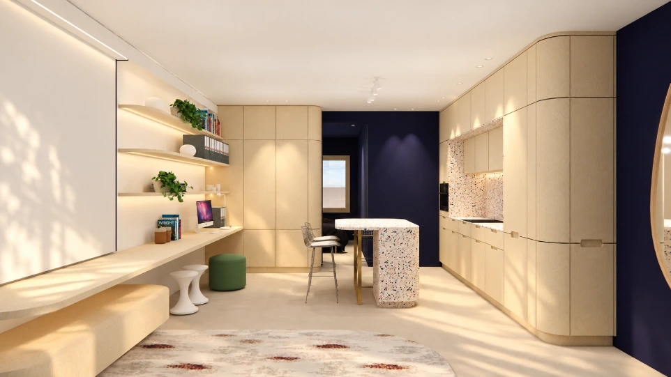 Mobilier sur mesure et espace bureau – studio Malmedy